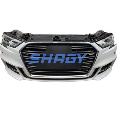 2017-2021 Audi A3 Feux de brouillard Couverture coupe de nez Cadre avant Grilles pare-chocs Kit coupe de nez Noir